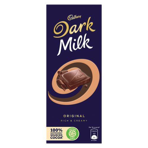 Buy Cadbury Dark Milk Chocolate Bar online from shops near you LoveLocal