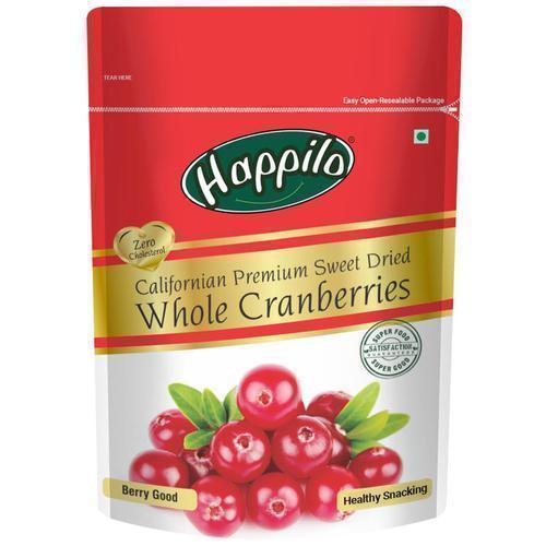 Buy Happilo Whole Dried Sweet, Premium Californian Cranberries (Pack Of 2) online from shops