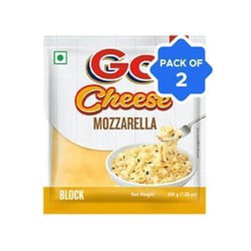 Buy Go Mozzarella Cheese Block 200 g Pouch online from shops near you