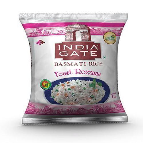 Buy India Gate Basmati Rice/Basmati Chawal Feast Rozzana 1 kg Pouch online from shops near you